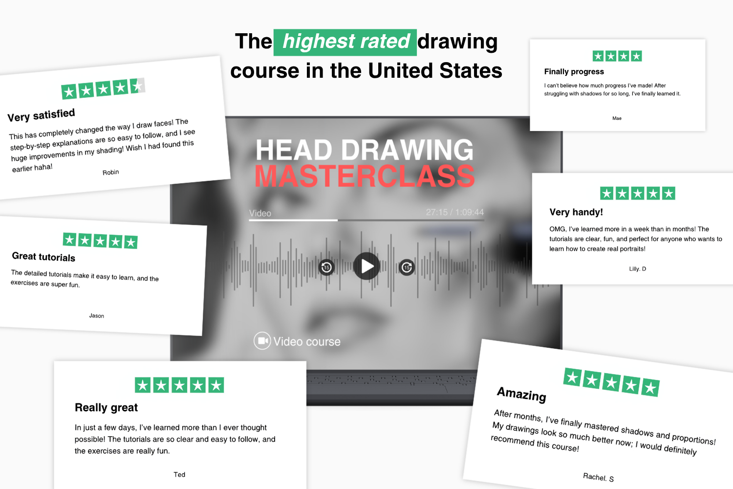 Head drawing video course