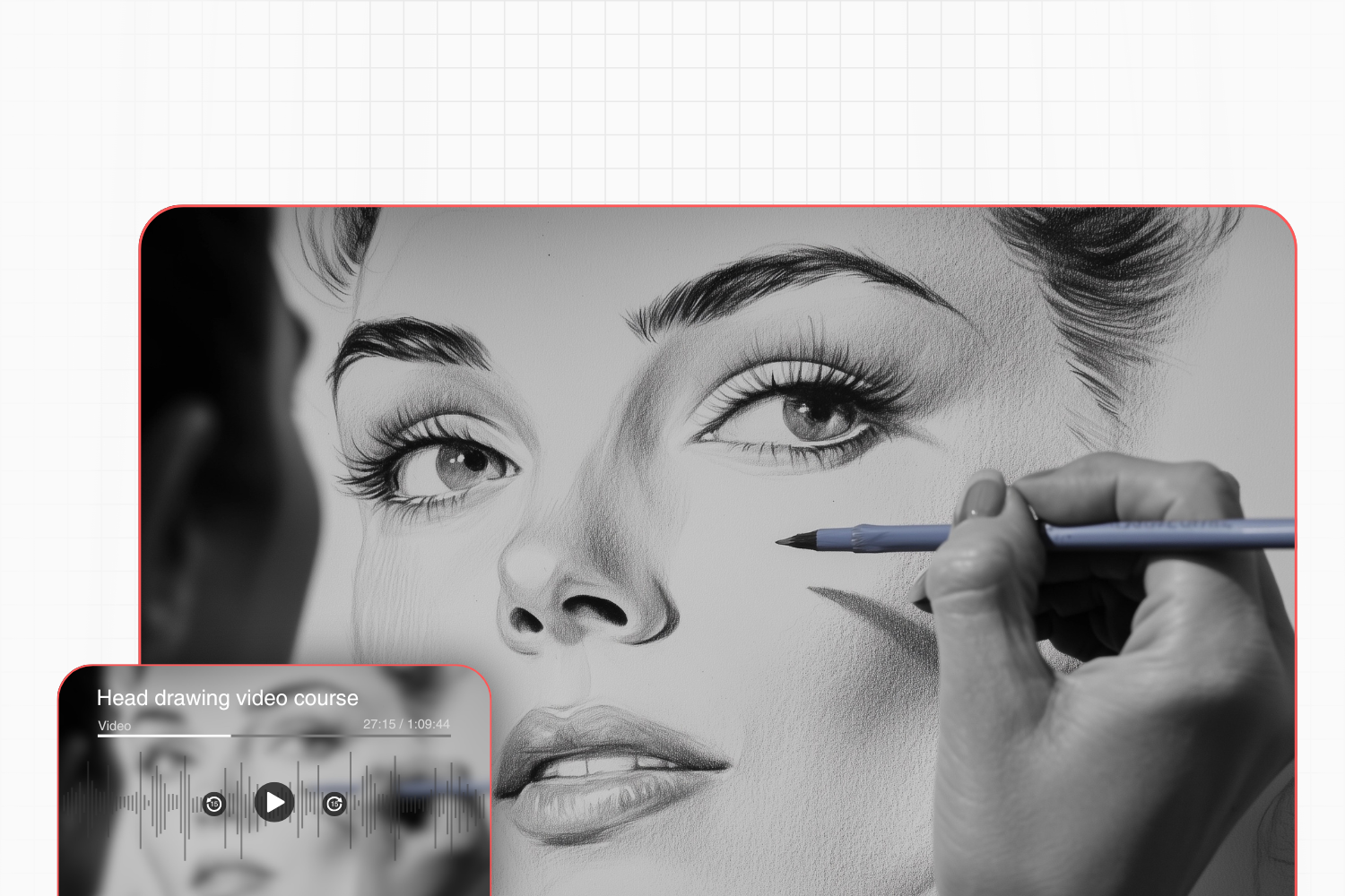 Head drawing video course
