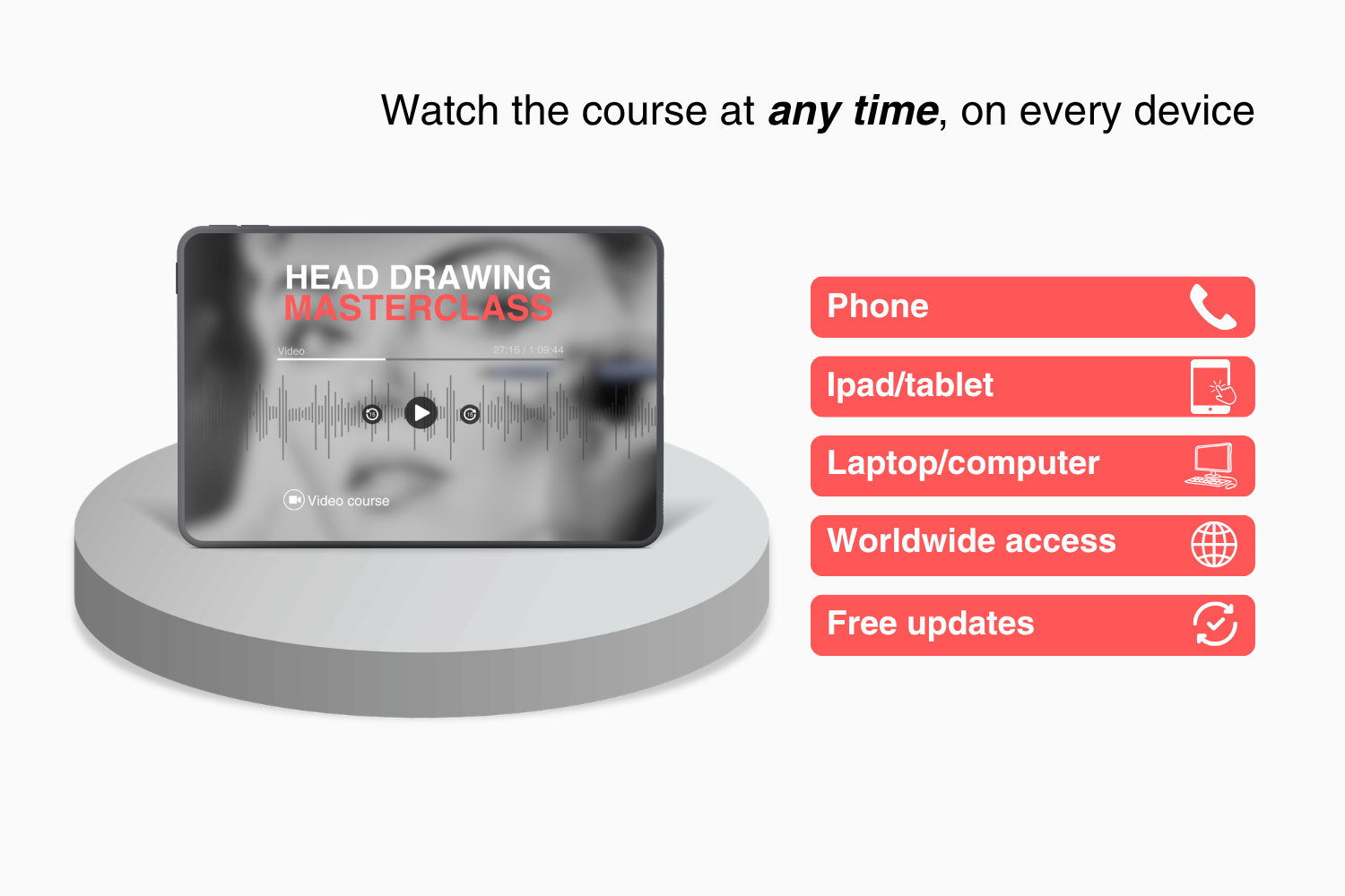 Head drawing video course